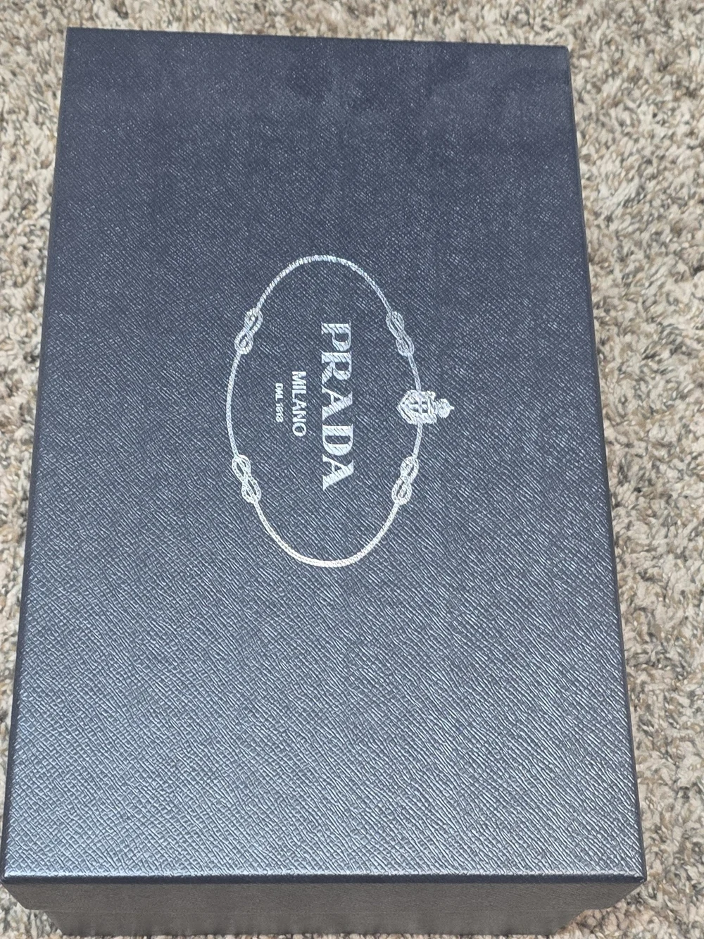 Prada Black Leather Men's Penny Loafers